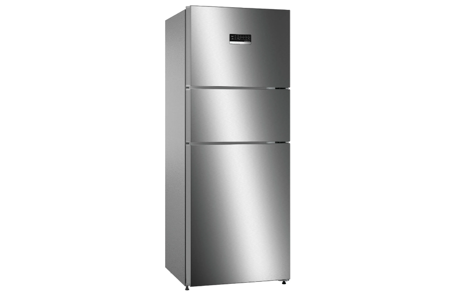Bosch free-standing fridge-freezer with freezer at top CMC33S03NI