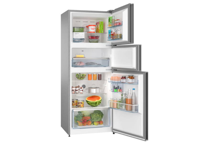 Bosch free-standing fridge-freezer with freezer at top CMC33S03NI - Image 2