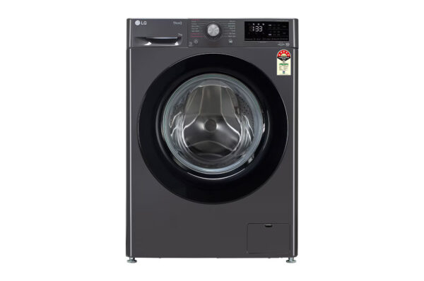 LG 7Kg Front Load Washing Machine, AI Direct Drive, Steam™, Middle Black FHV1207Z2M