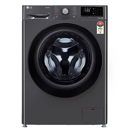 LG 8Kg Front Load Washing Machine, AI Direct Drive™ , Steam, Middle Black FHV1408Z2M