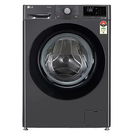 LG 6.5Kg Front Load Washing Machine, AI Direct Drive™, Middle Black FHV1265Z2M