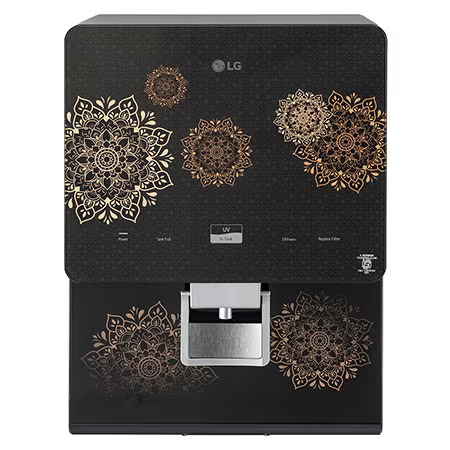 LG 8L RO Water Purifier with Stainless Steel Tank, Premium Glass Finish WW176GPRB