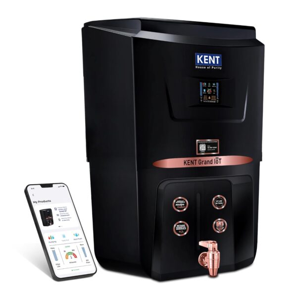 Kent Grand of RO+UV+UF+Alkaline+Copper+TDS Control + UV in Tank with advanced IoT Water Purifier